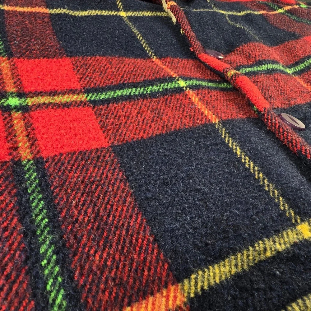 VTG Altamont Brian Slash Hansen Mens Sherpa Flannel Shacket Skater Plaid Size L